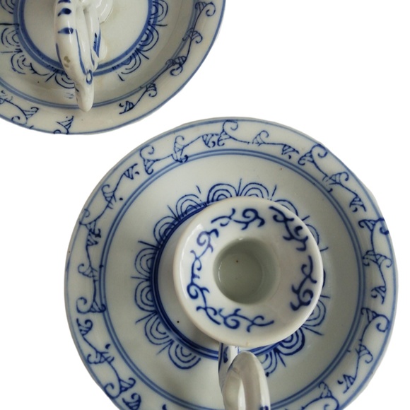 Vintage Ceramic Candle Stick Holders Set of Two - Picture 2 of 5